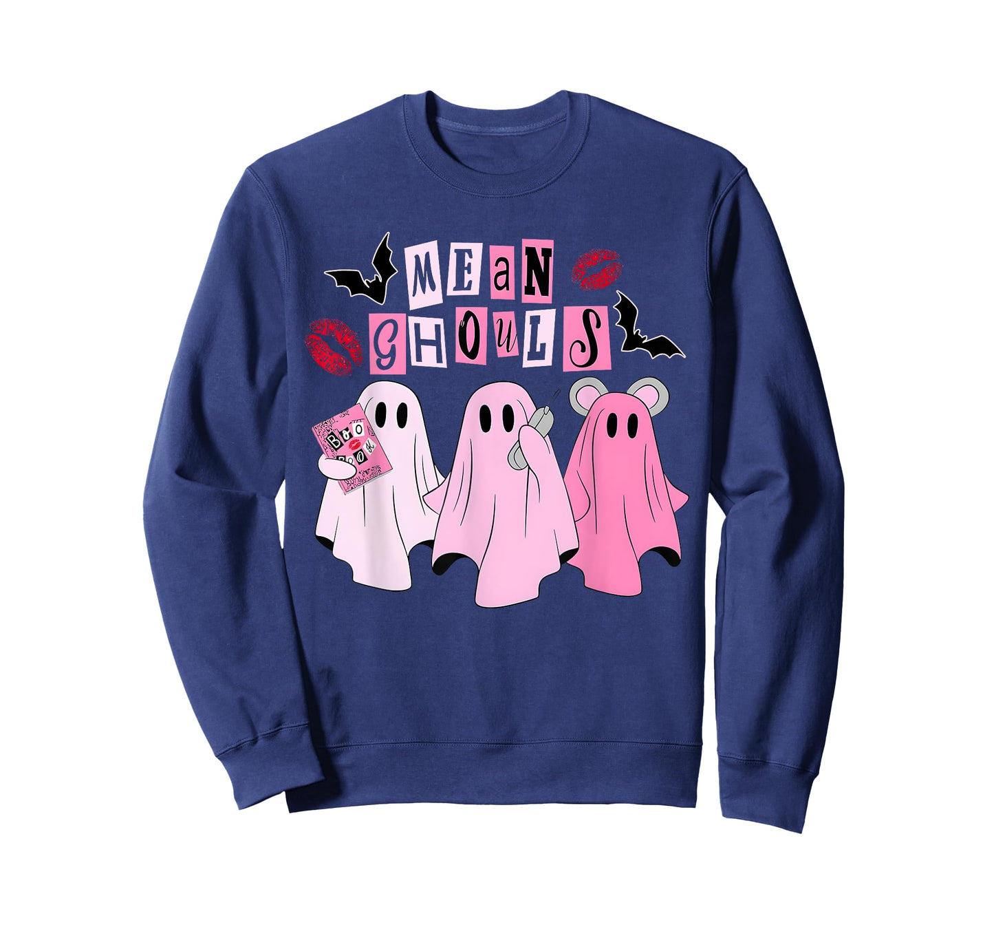 Cute Ghost Mean Ghouls Halloween Costume Spooky Season Girls T-Shirt