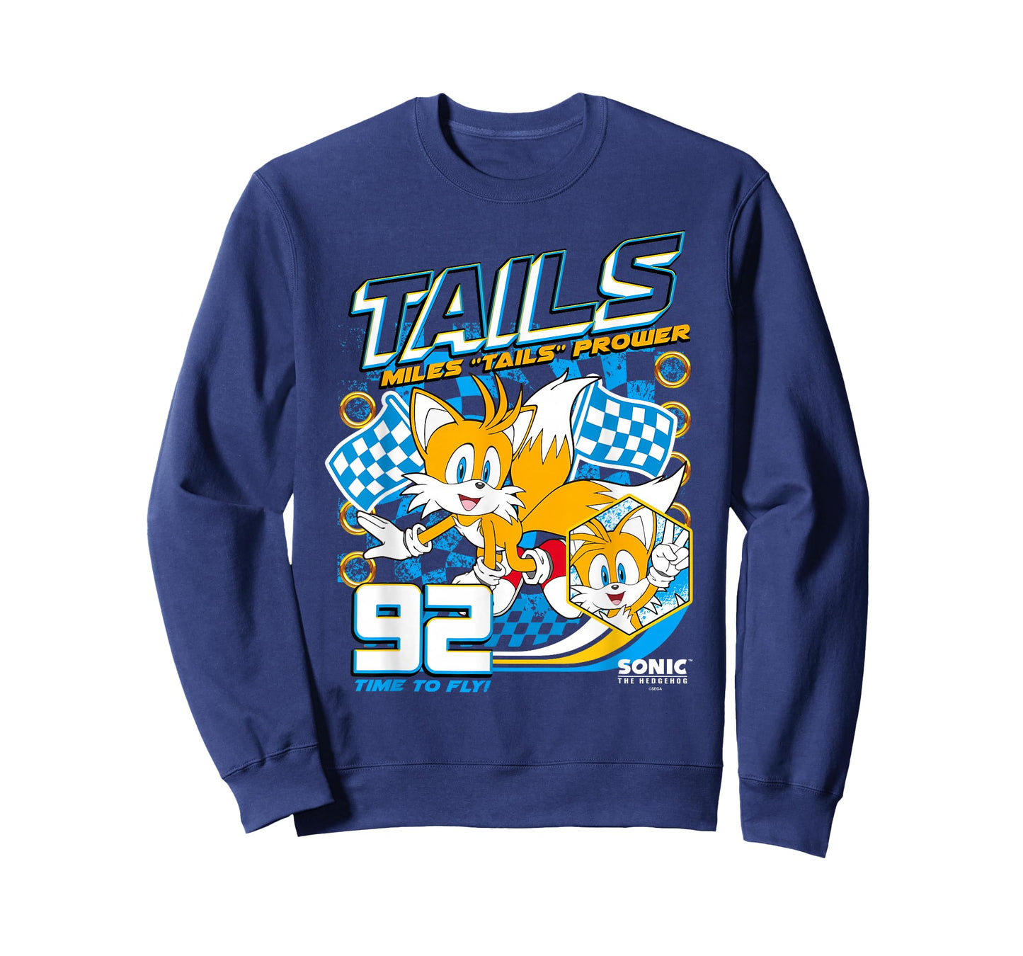 Sonic The Hedgehog Miles 'Tails' Prower 92 Racing Poster T-Shirt