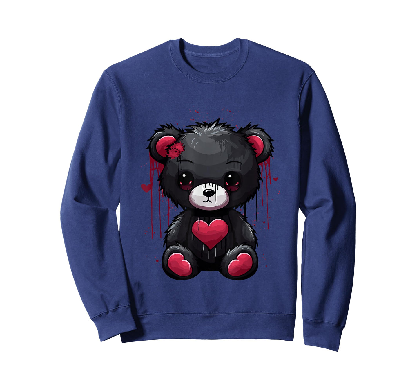 Emo Teddy Bear Goth Bear Creepy Teddy Bear T-Shirt