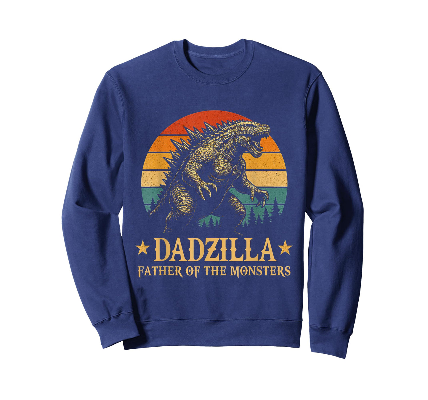 Dadzilla-Father Of The Monsters Funny Dad Father's Day T-Shirt