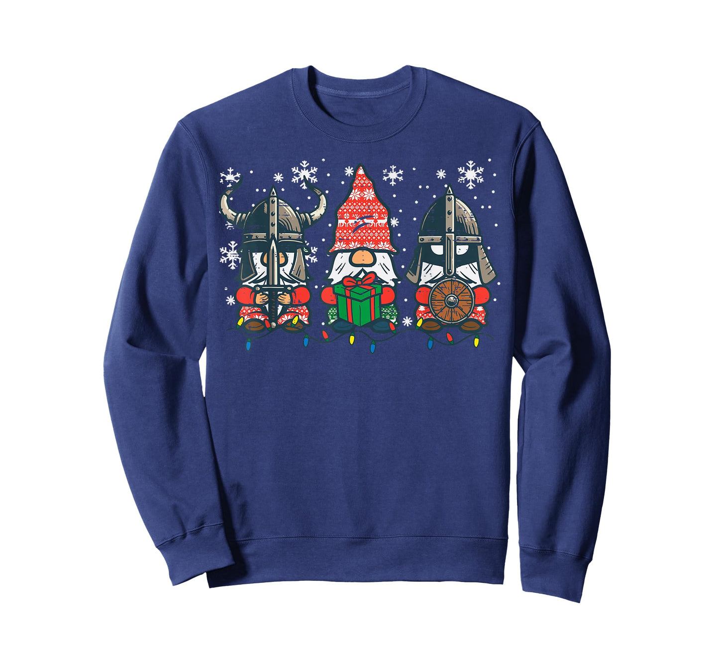 Christmas Viking Gnomes Funny Nordic Xmas Men Women Boy Kids T-Shirt