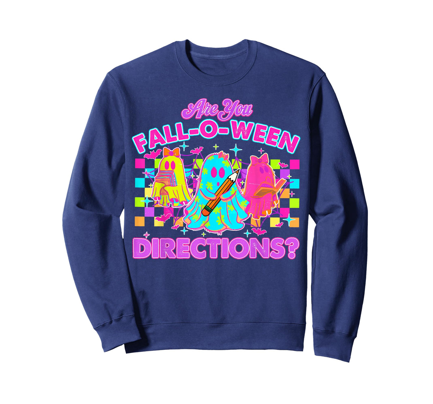 are You Fall-o-ween Directions Funny Teacher Ghost Halloween T-Shirt