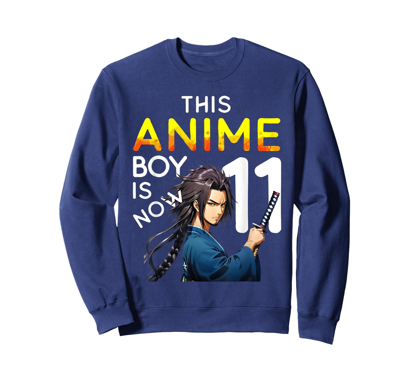 This Anime Boy Is Now 11 Years Old 11th Birthday Kawaii Kids T-Shirt