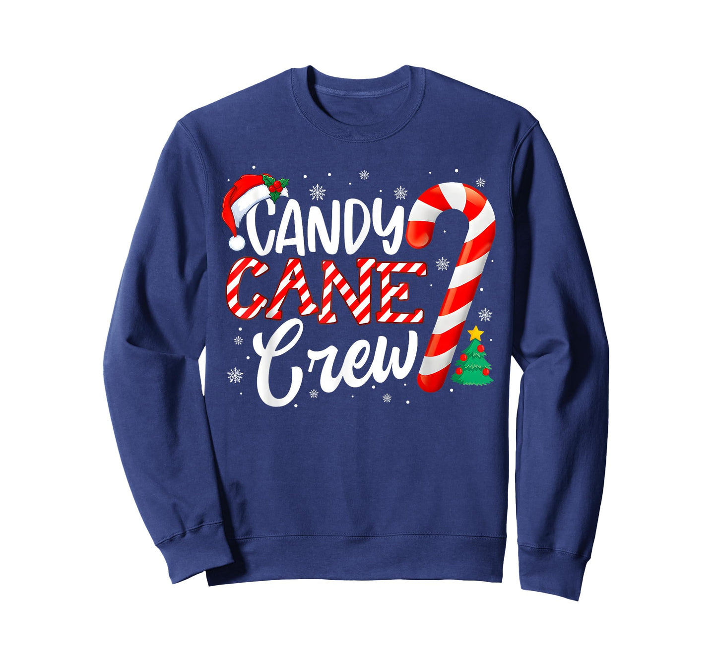 Candy Cane Crew Funny Christmas Candy Lover Xmas T-Shirt