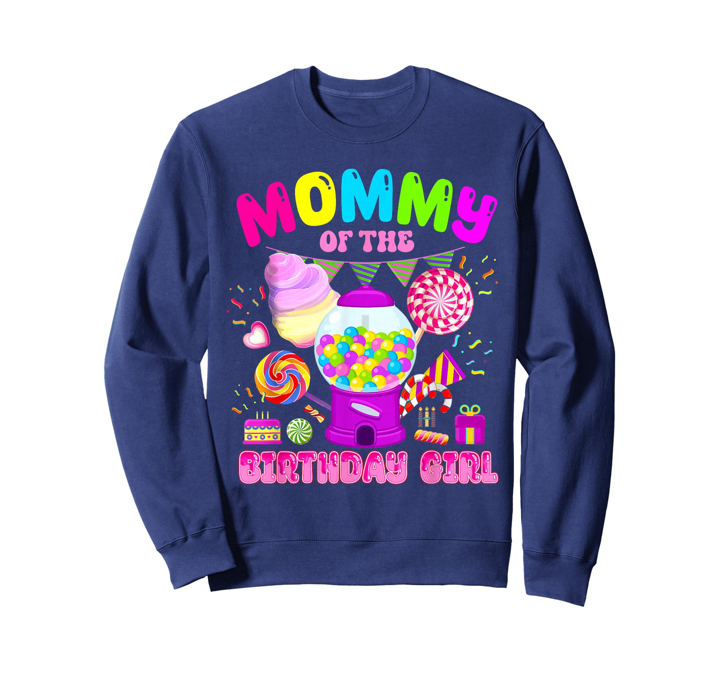 Mommy Of The Birthday Girl Mom Candy Crew Candy Land Kids T-Shirt