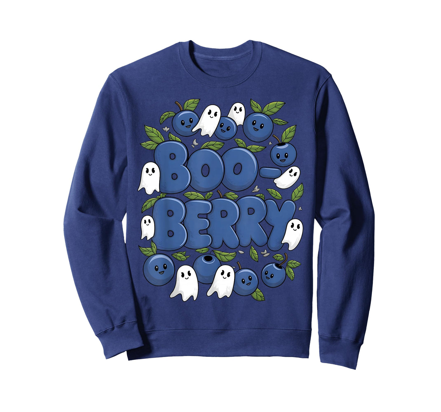 Boo Berry Blueberry Halloween Funny Ghost Costume Boys Girls T-Shirt