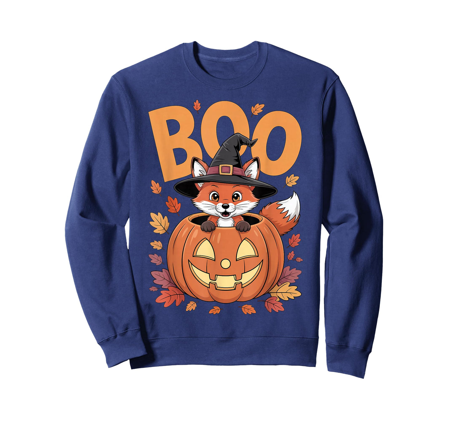Fox Costume on Pumpkin Halloween Fox T-Shirt