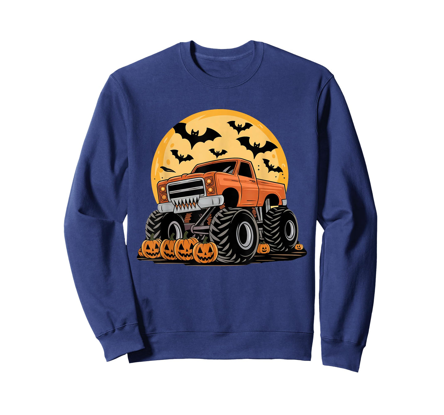 Halloween Shirts for Kids Boys Monster Truck Pumpkins T-Shirt