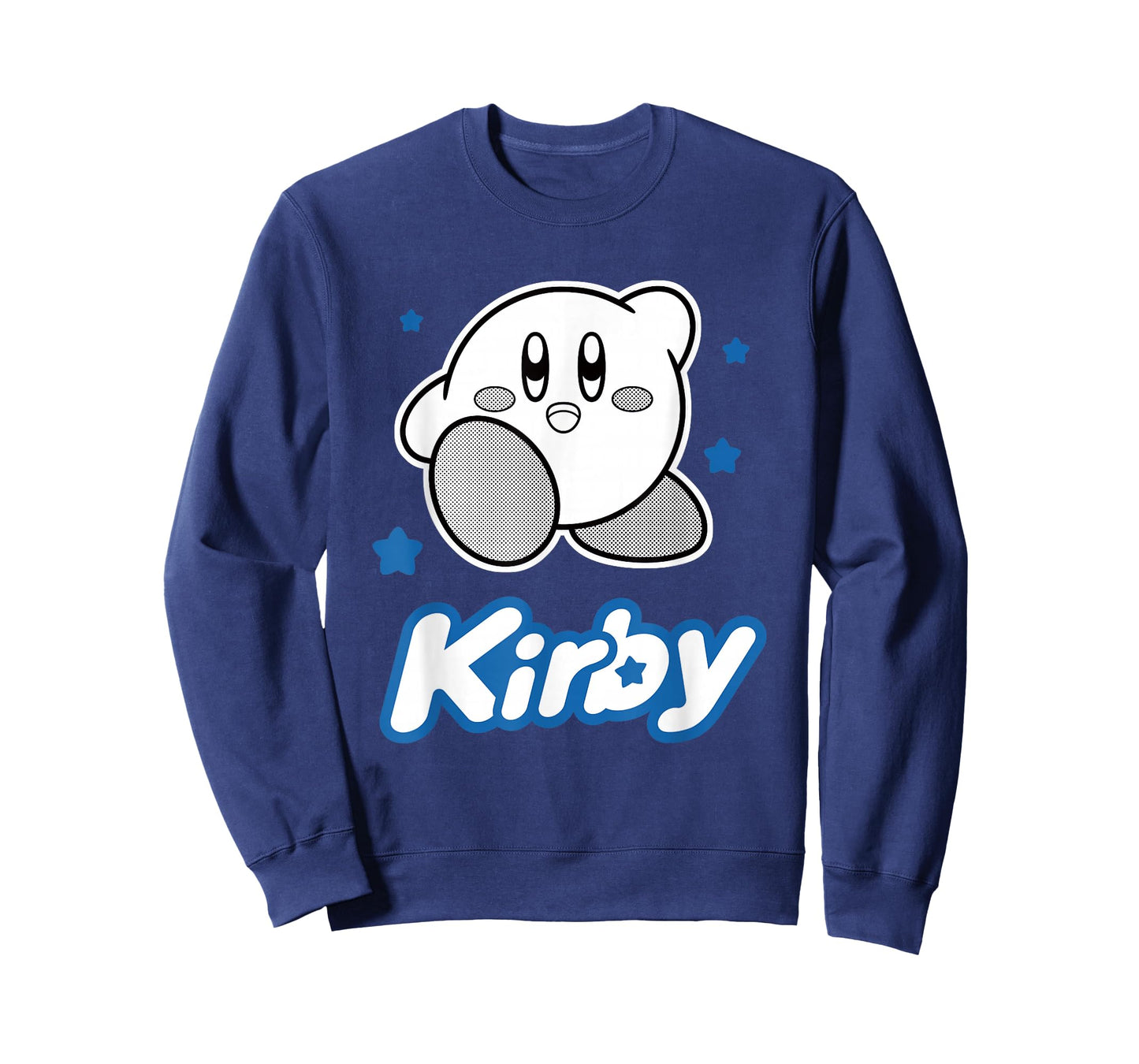 Kirby Blue Stars Big Character Portrait T-Shirt