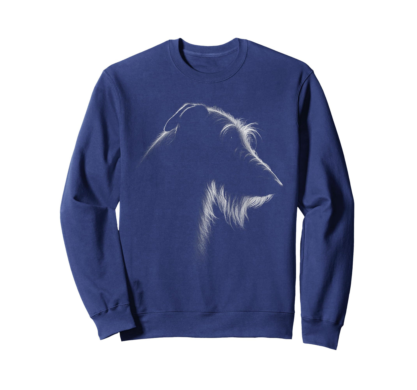 Irish Wolfhound Dog Face Art Design T-Shirt