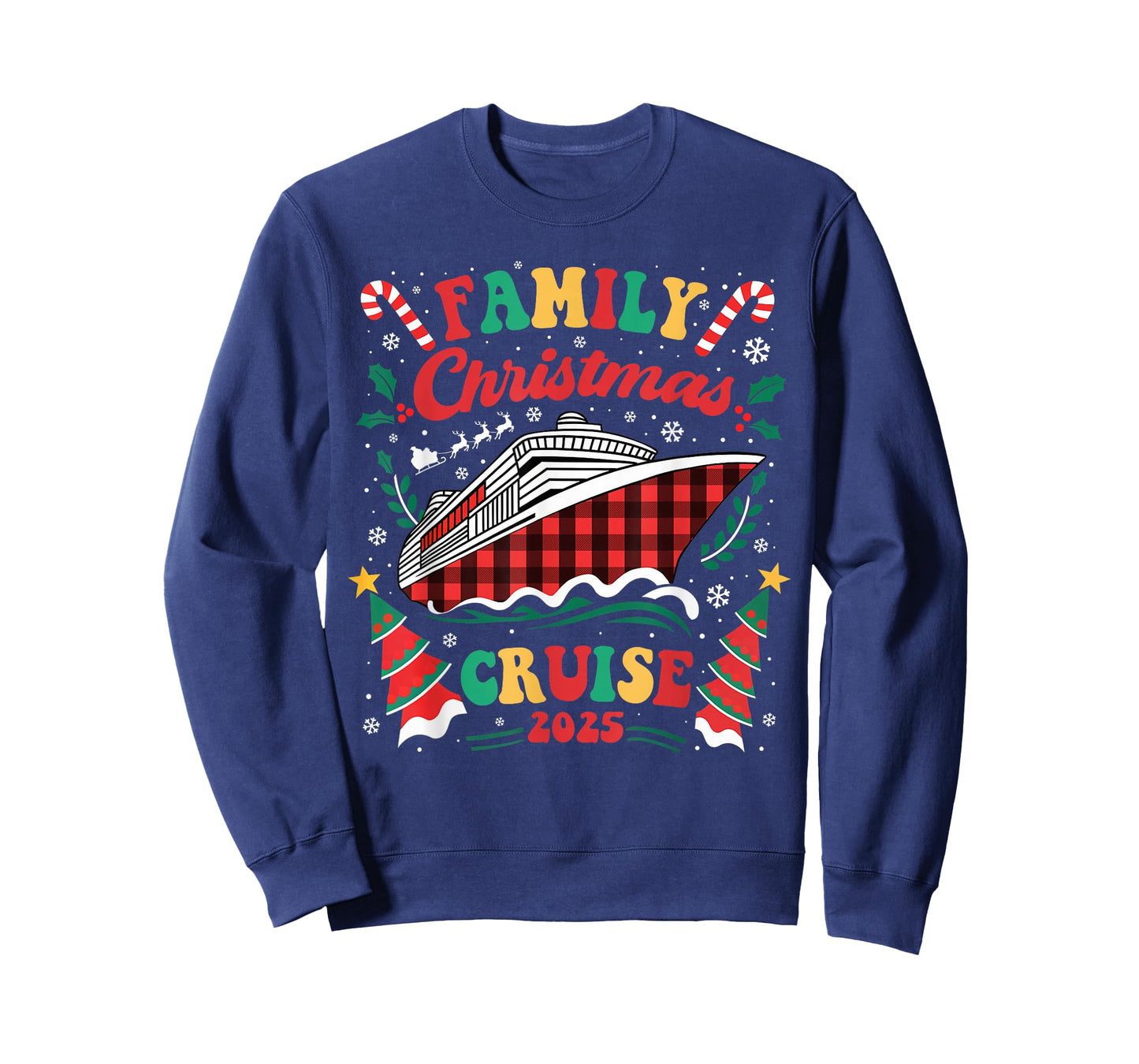 Family Christmas Cruise 2025 Family Matching Merry Christmas T-Shirt