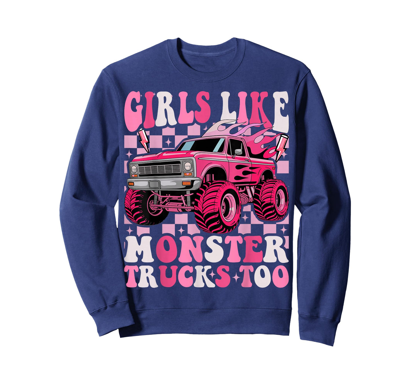 Girls Like Monster Trucks Too Toddler Girls Monster Truck T-Shirt