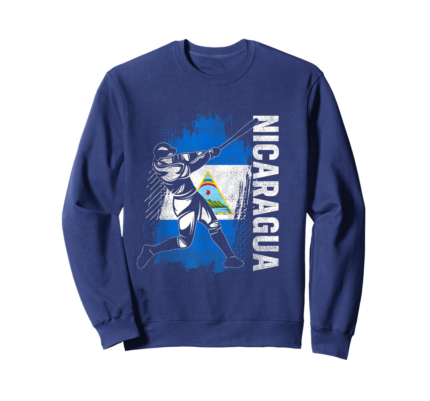 Nicaraguan Baseball Player Nicaragua Flag Baseball Fans T-Shirt