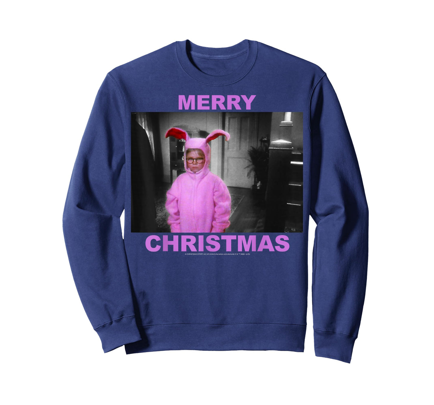 A Christmas Story Ralphie Pink Bunny Suit Merry Christmas T-Shirt
