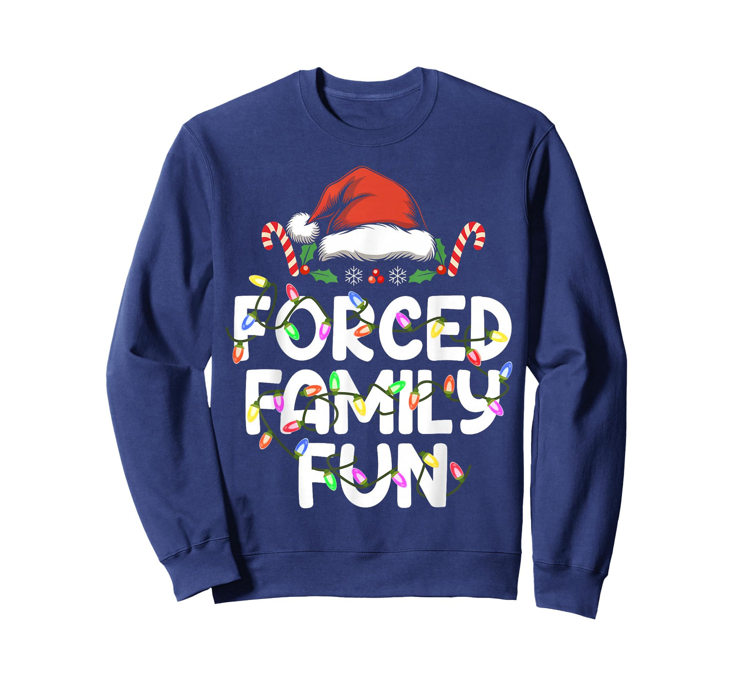 Forced Family Fun Christmas Pajamas Funny T-Shirt
