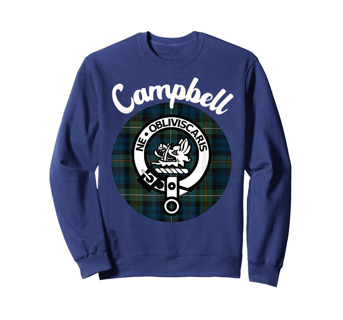 Campbell Clan Scottish Name Coat Of Arms Tartan T-Shirt