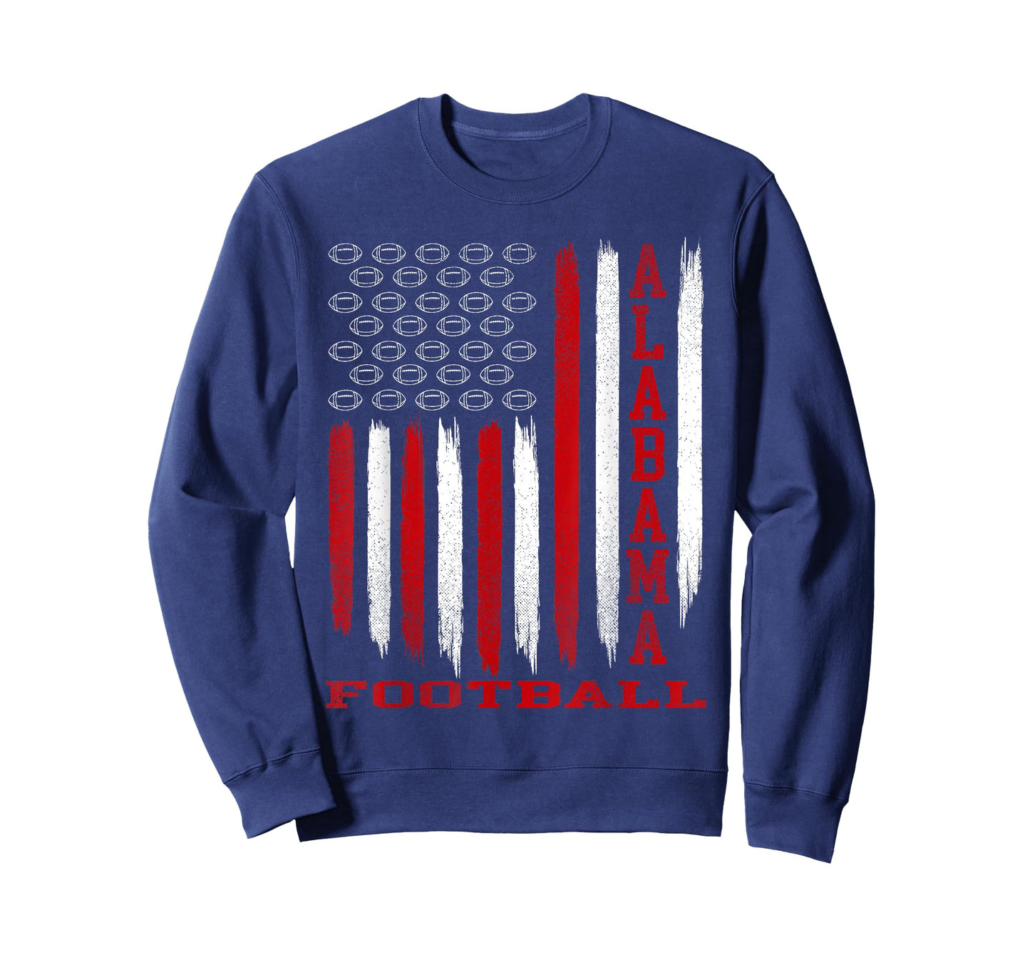 Patriotic USA Flag Alabama Football Season Party T-Shirt
