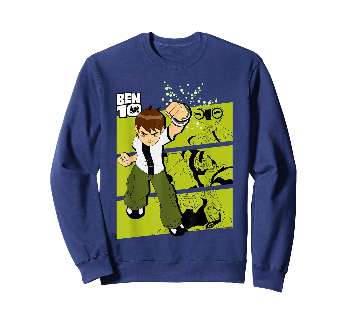 Ben 10 Three Alien Transformation Blocks Cartoon T-Shirt