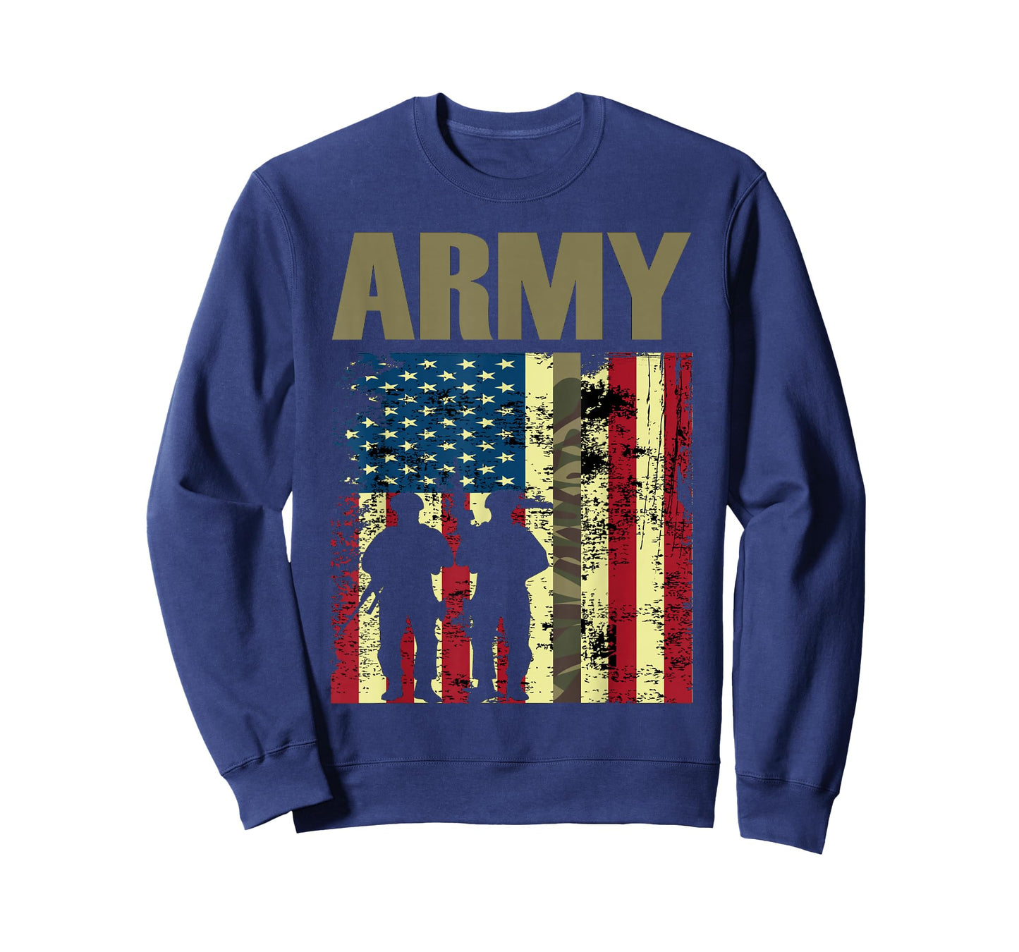American Flag Camo Us Army 4th of July USA Military Merica T-Shirt