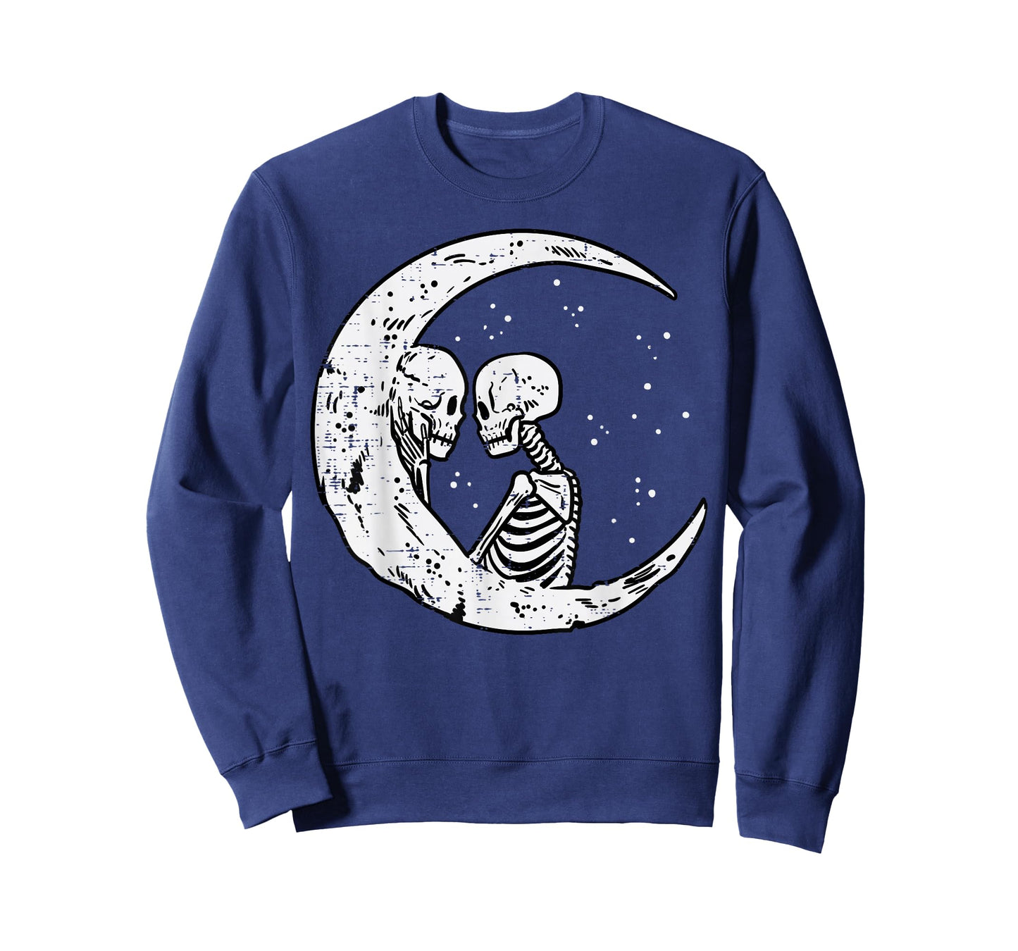 Moon Skeleton Couple Kiss Cute Halloween Costume Women Men T-Shirt