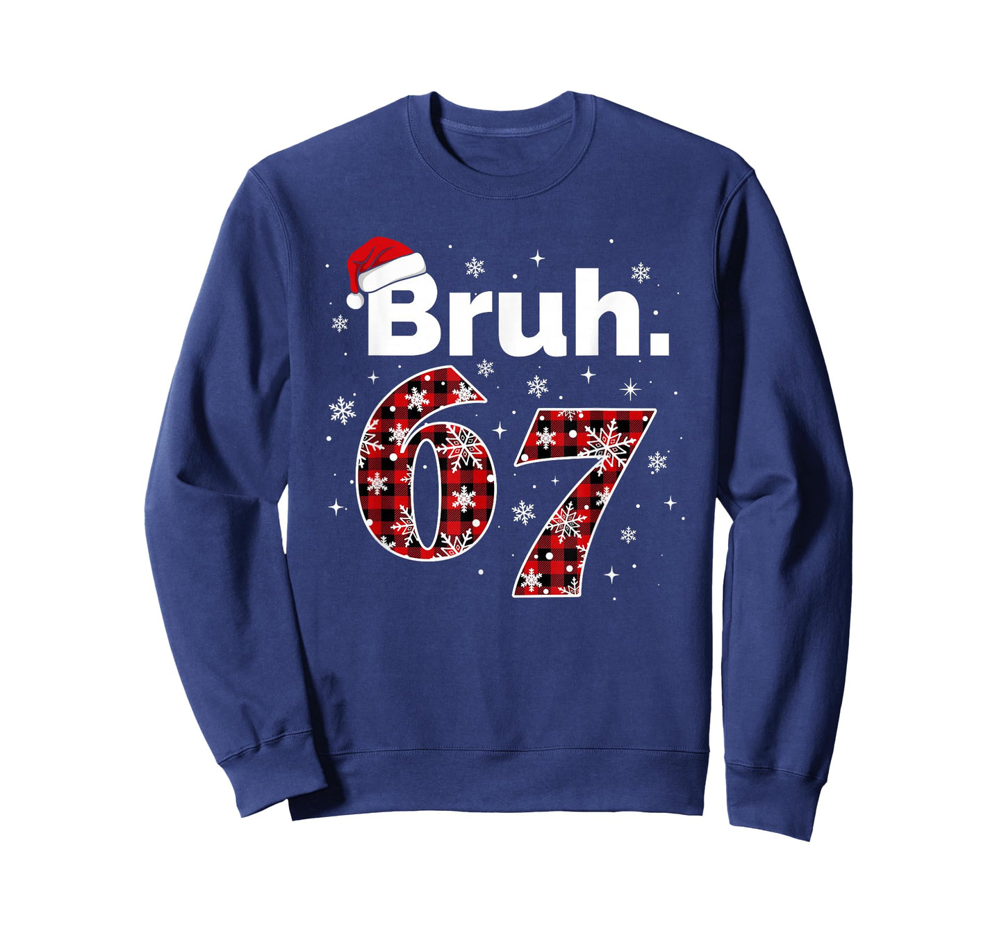 Funny Bruh 67 Christmas Meme Holiday Women Kids Xmas Pajamas T-Shirt