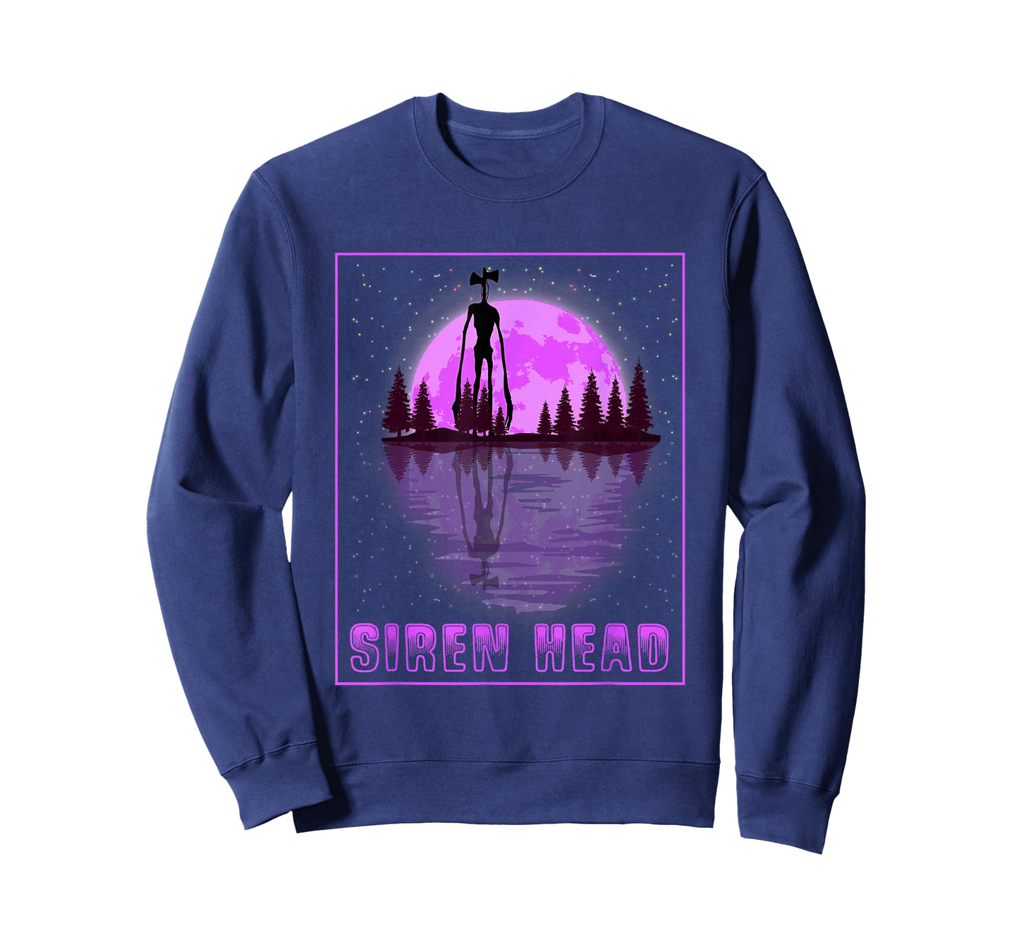 Siren Head and a Purple Full Moon T-Shirt