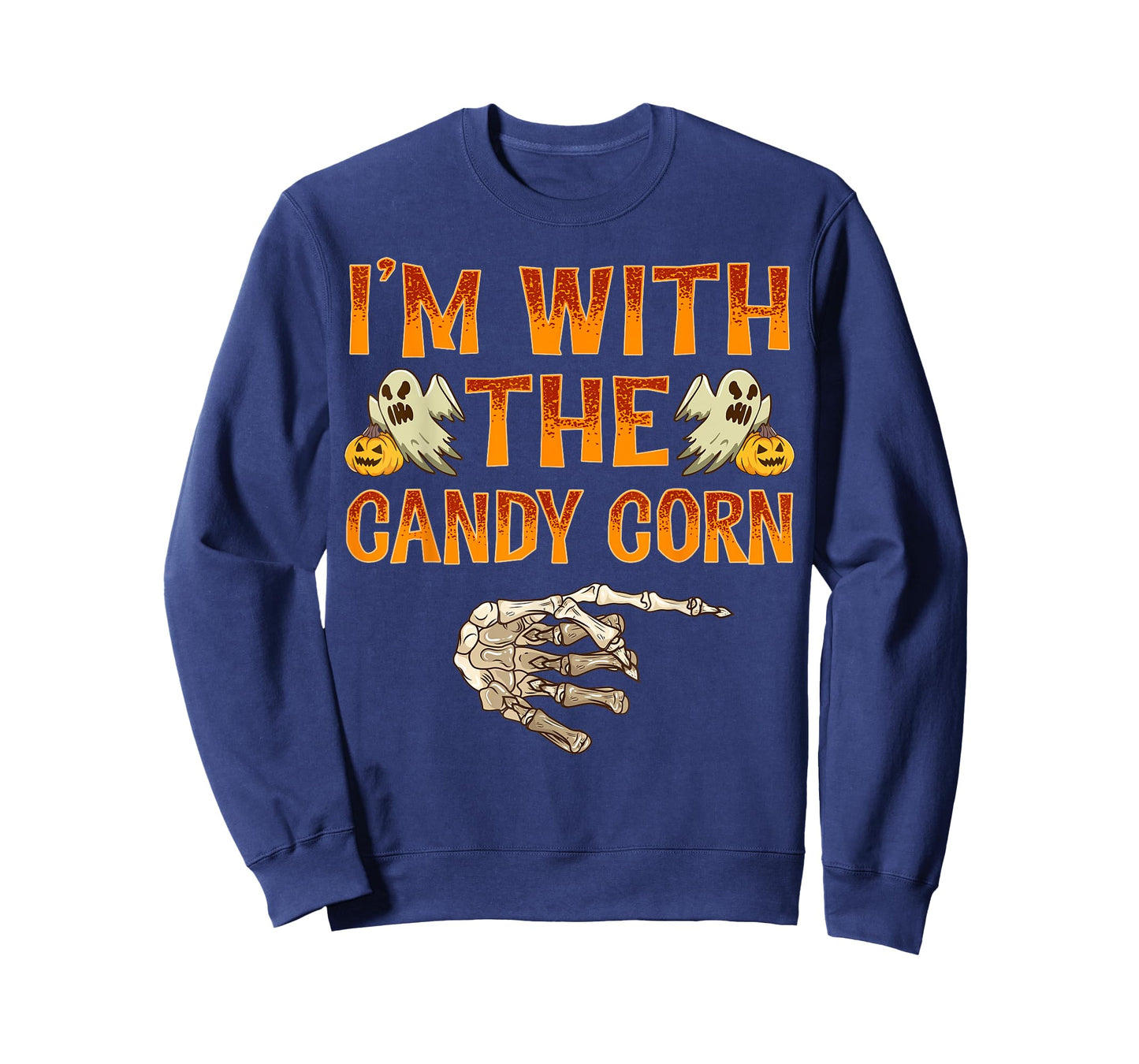 I'm With The Candy Corn Shirt Costume Funny Halloween Couple T-Shirt