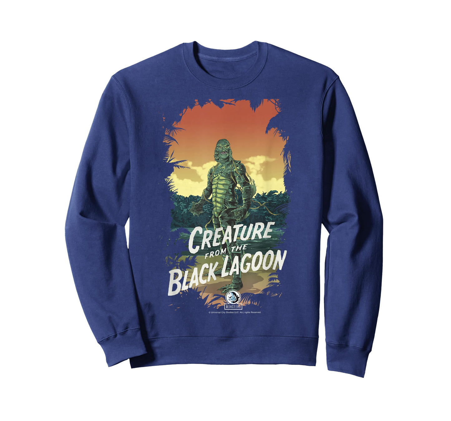 Universal Monsters Creature From The Black Lagoon Dark Frame T-Shirt