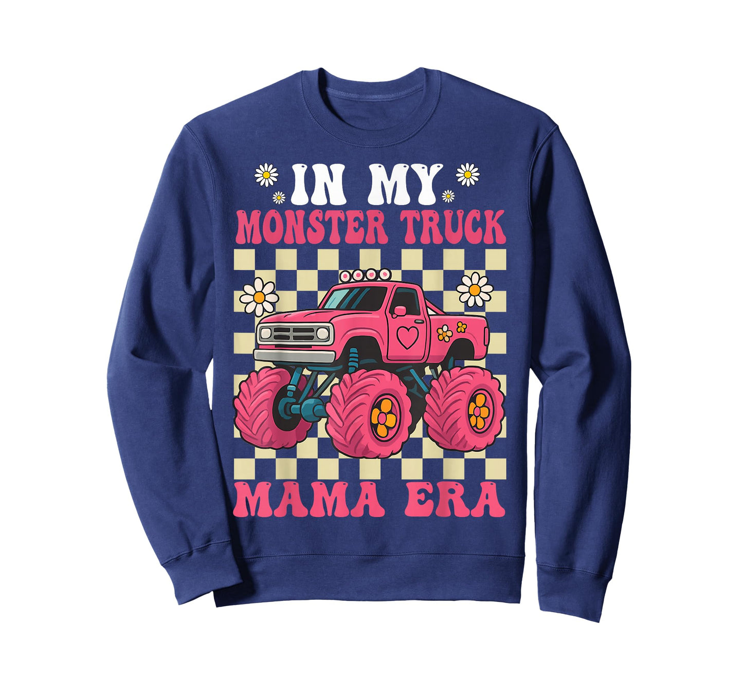 Groovy in My Monster Truck Mom Era Monster Truck Mama T-Shirt