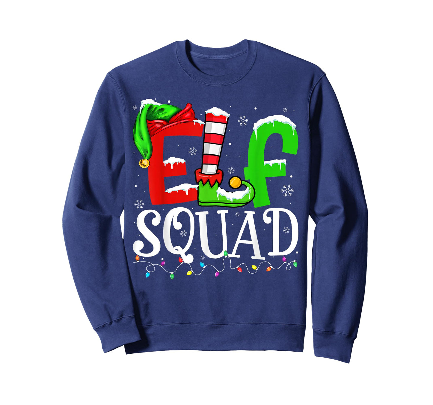 Elf Family Christmas Shirts Matching Pajamas Xmas Elf Squad T-Shirt