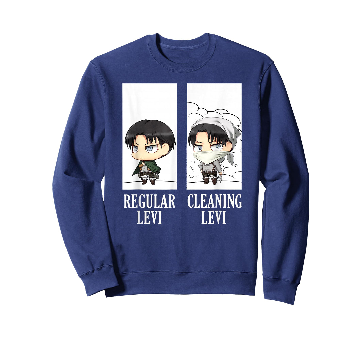 Attack on Titan Regular/Cleaning Levi Chibi AOT Anime T-Shirt