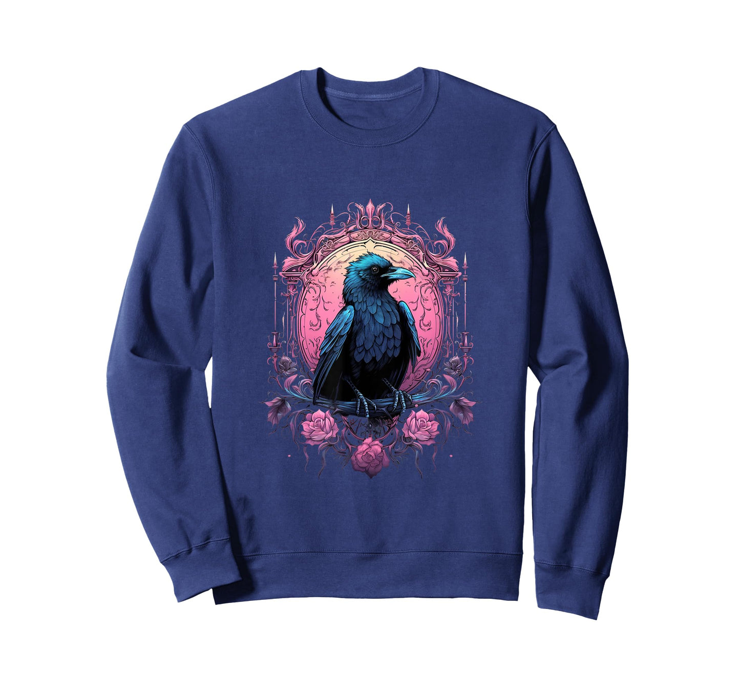 Pastel Goth Gothic Crow Bird Kawaii Anime Nu Goth Aesthetic T-Shirt