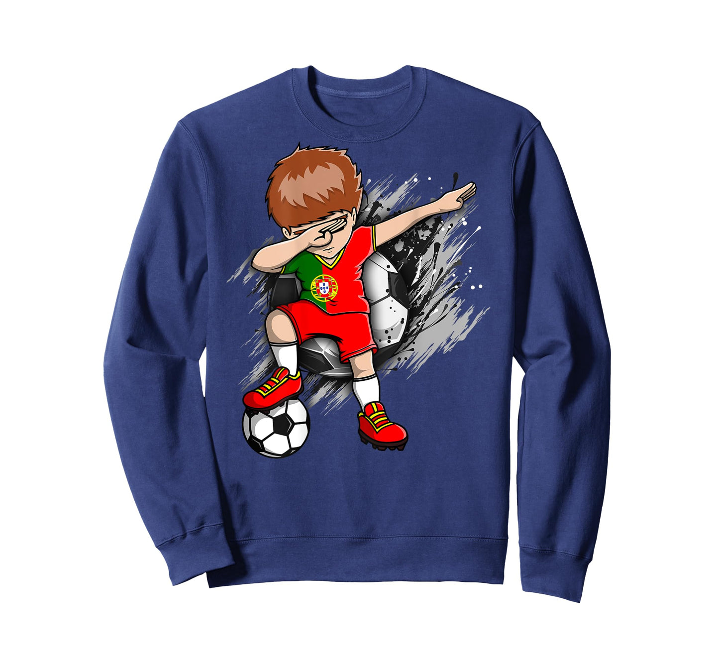 Dabbing Soccer Boy Portugal Jersey Portuguese Football Lover T-Shirt