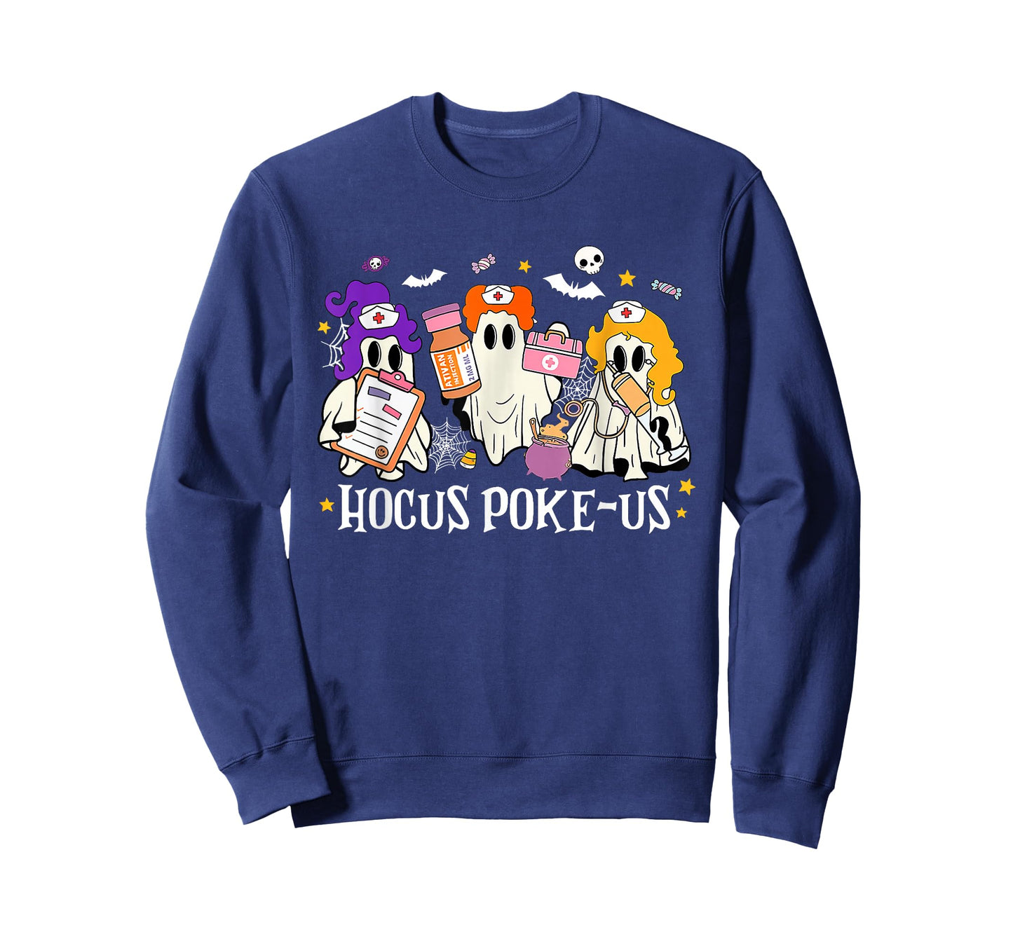 Hocus Poke-us Nurse Hocus Pocus Spooky Nurse Halloween T-Shirt