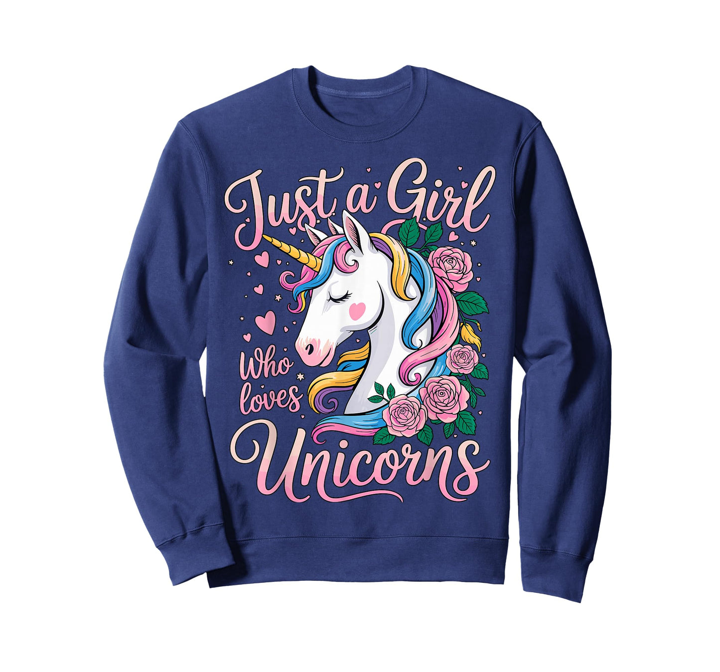 Unicorn Cute Just a Girl Who Loves Unicorns T-Shirt