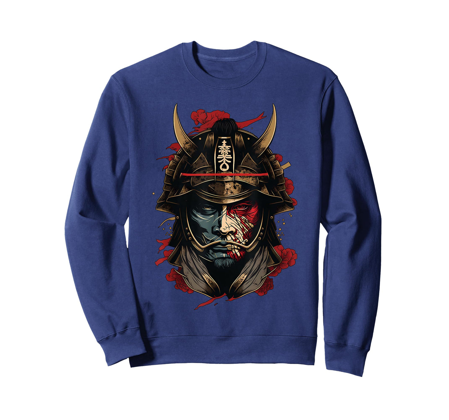 Samurai Mask Traditional Japanese Warrior Sword Retro Tattoo T-Shirt