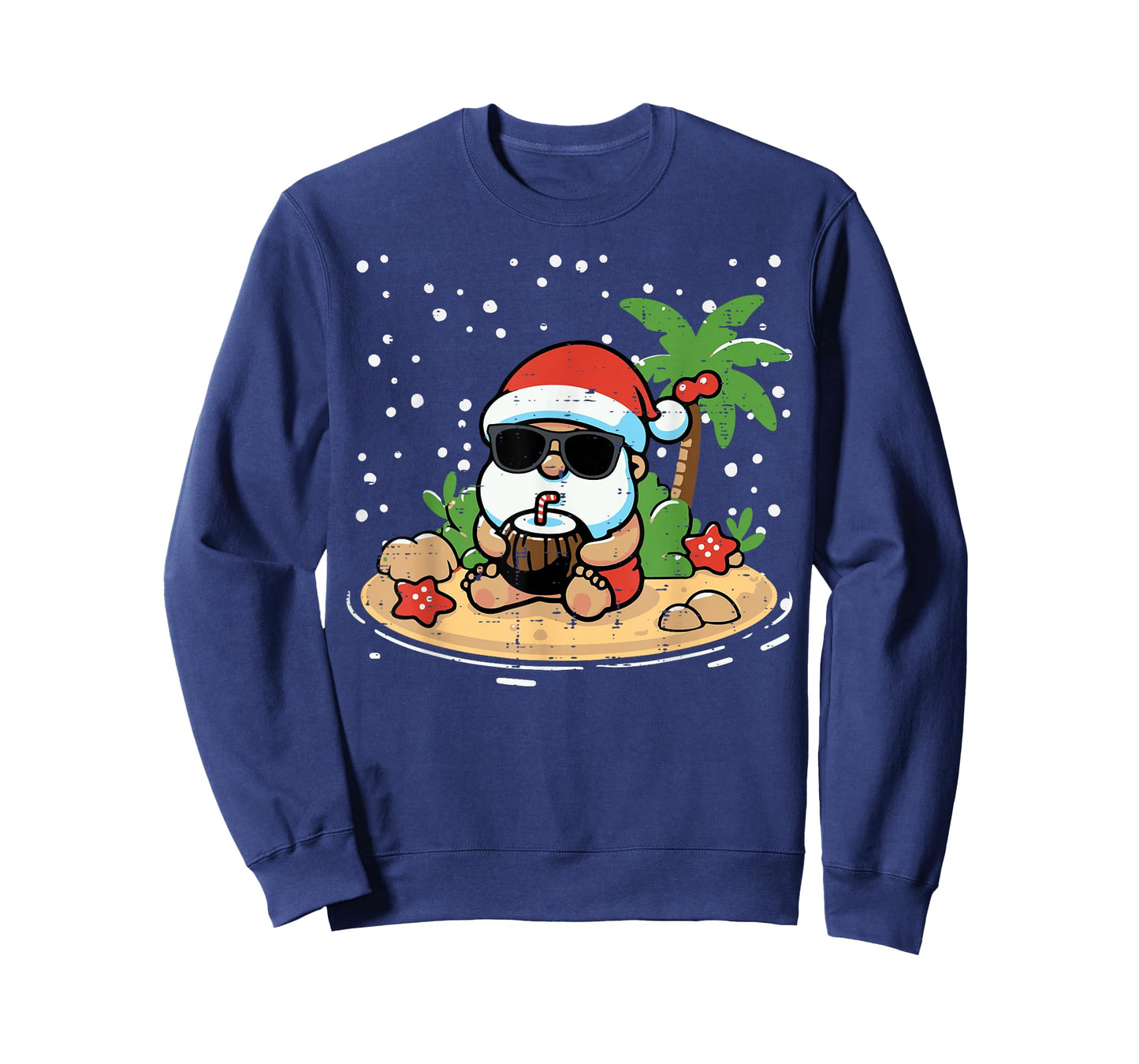 Christmas Santa Beach Xmas Tropical Hawaii Men Women Kids T-Shirt