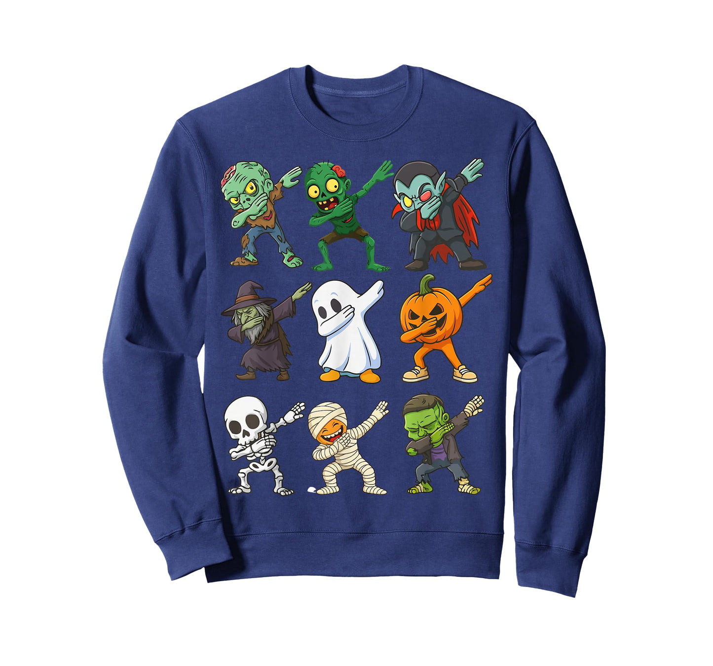 Dabbing Skeleton Zombie Pumpkin Mummy Vampire Halloween Boys T-Shirt