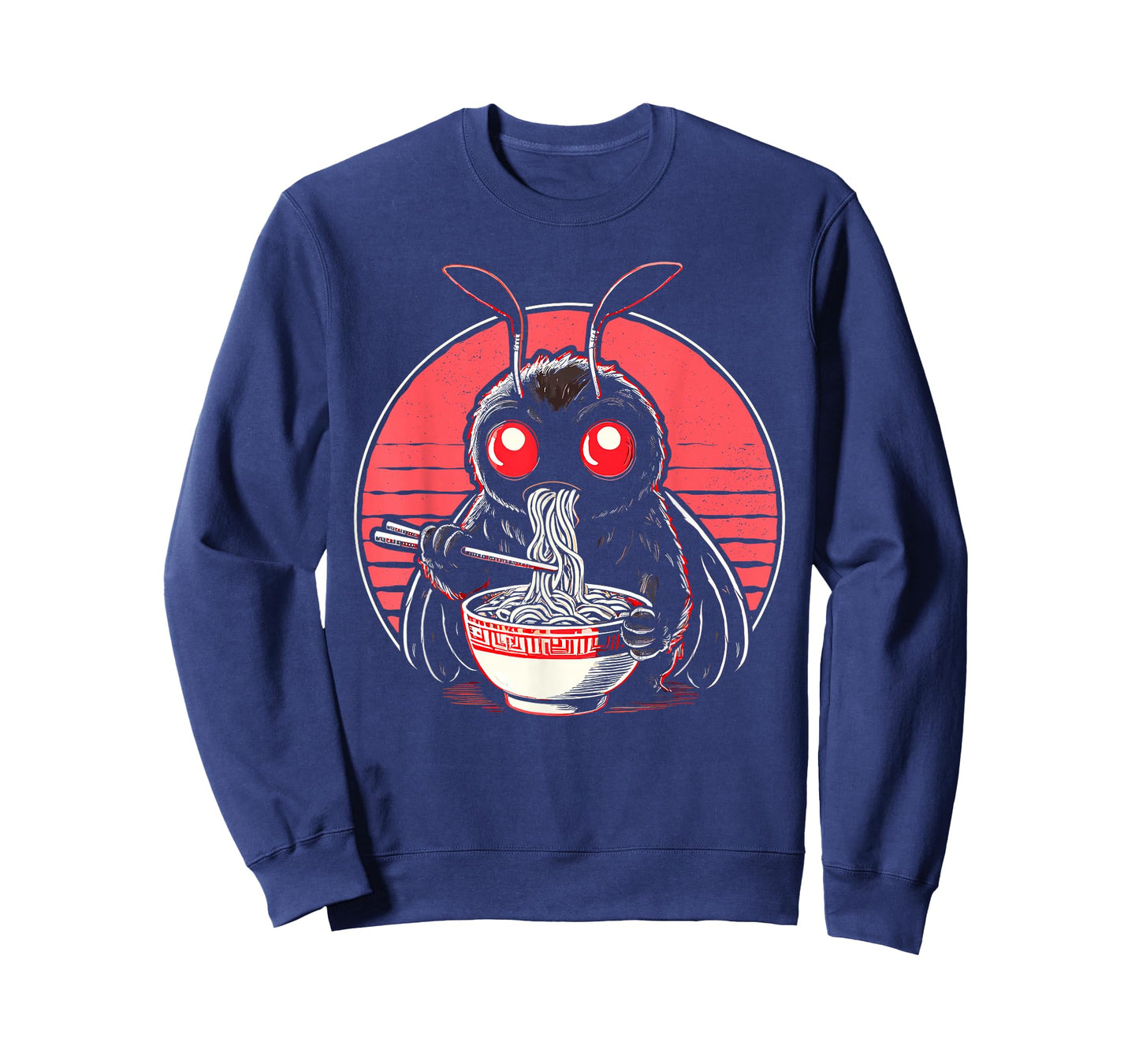 Retro Mothman Ramen Kawaii Japanese Noodles T-Shirt