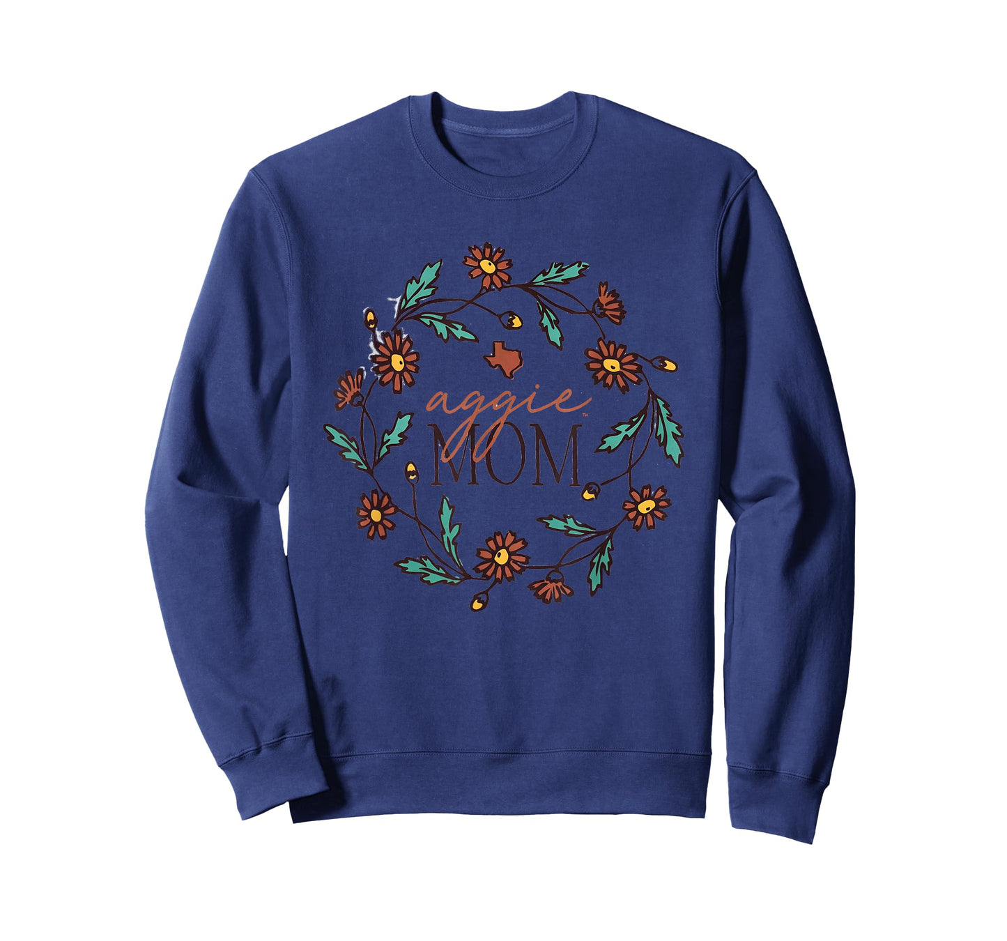 Aggie Mom Floral Circle T-Shirt