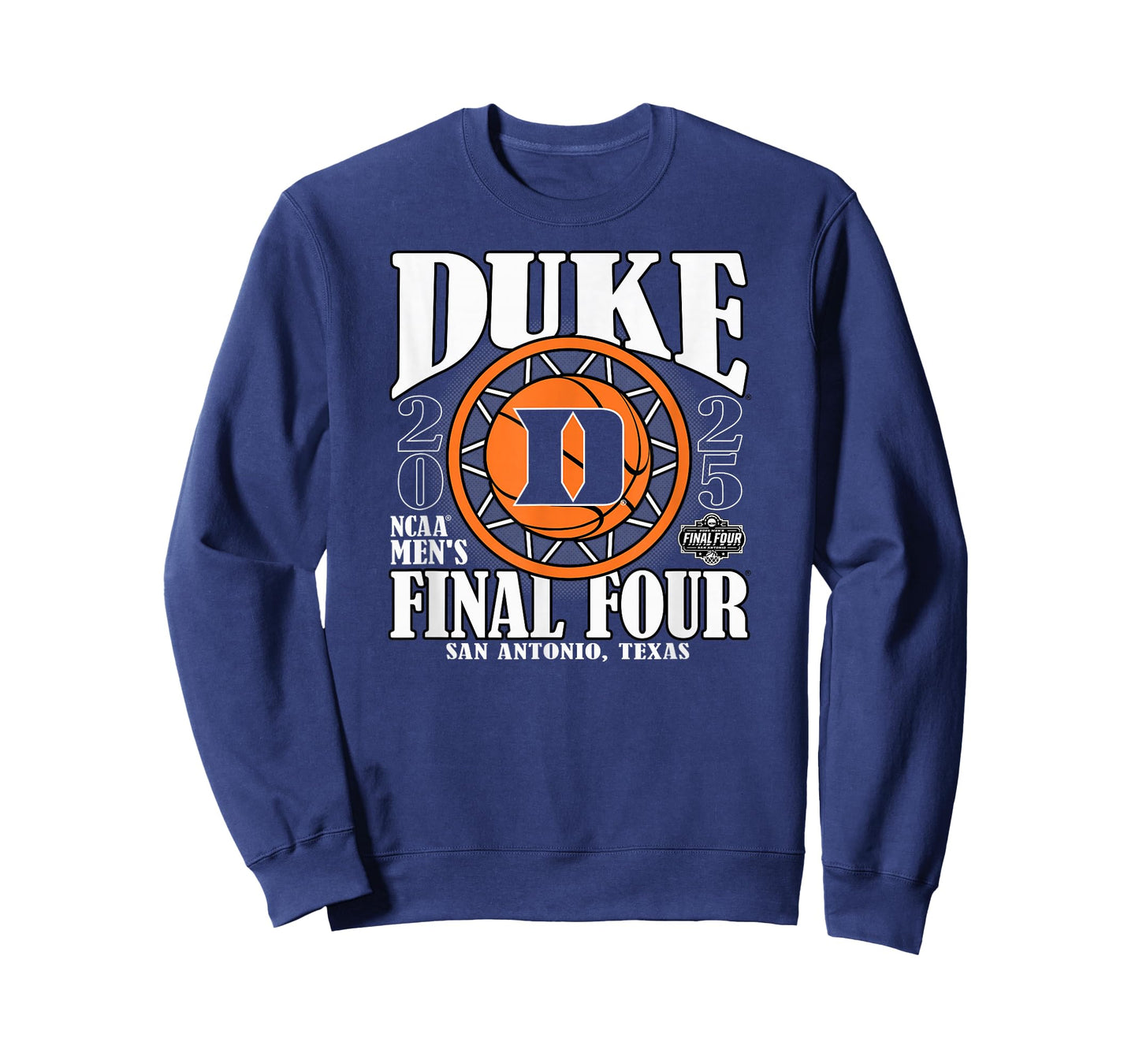 Duke Blue Devils Final Four 2025 Men's Basketball Dunk Royal T-Shirt