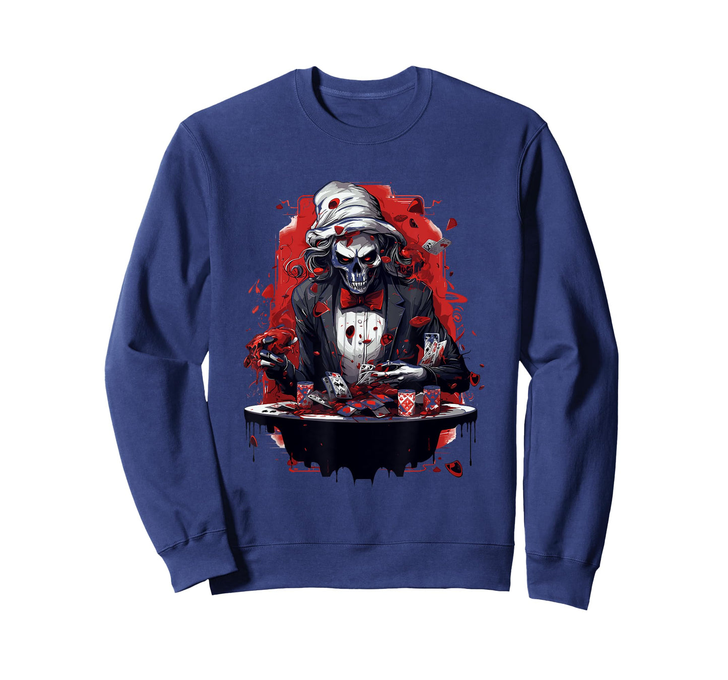Funny Poker Skeleton Card Player Casino Gambler Poker T-Shirt