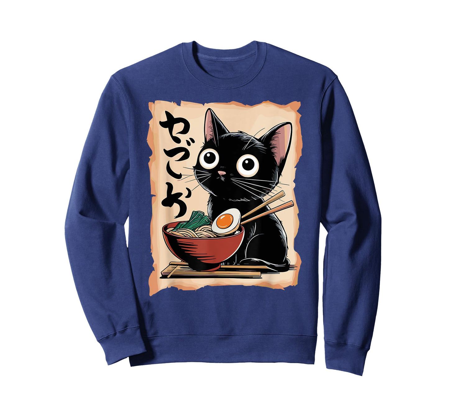 Funny Cat Ramen Noodle Japanese Kawaii Anime Otaku Style T-Shirt