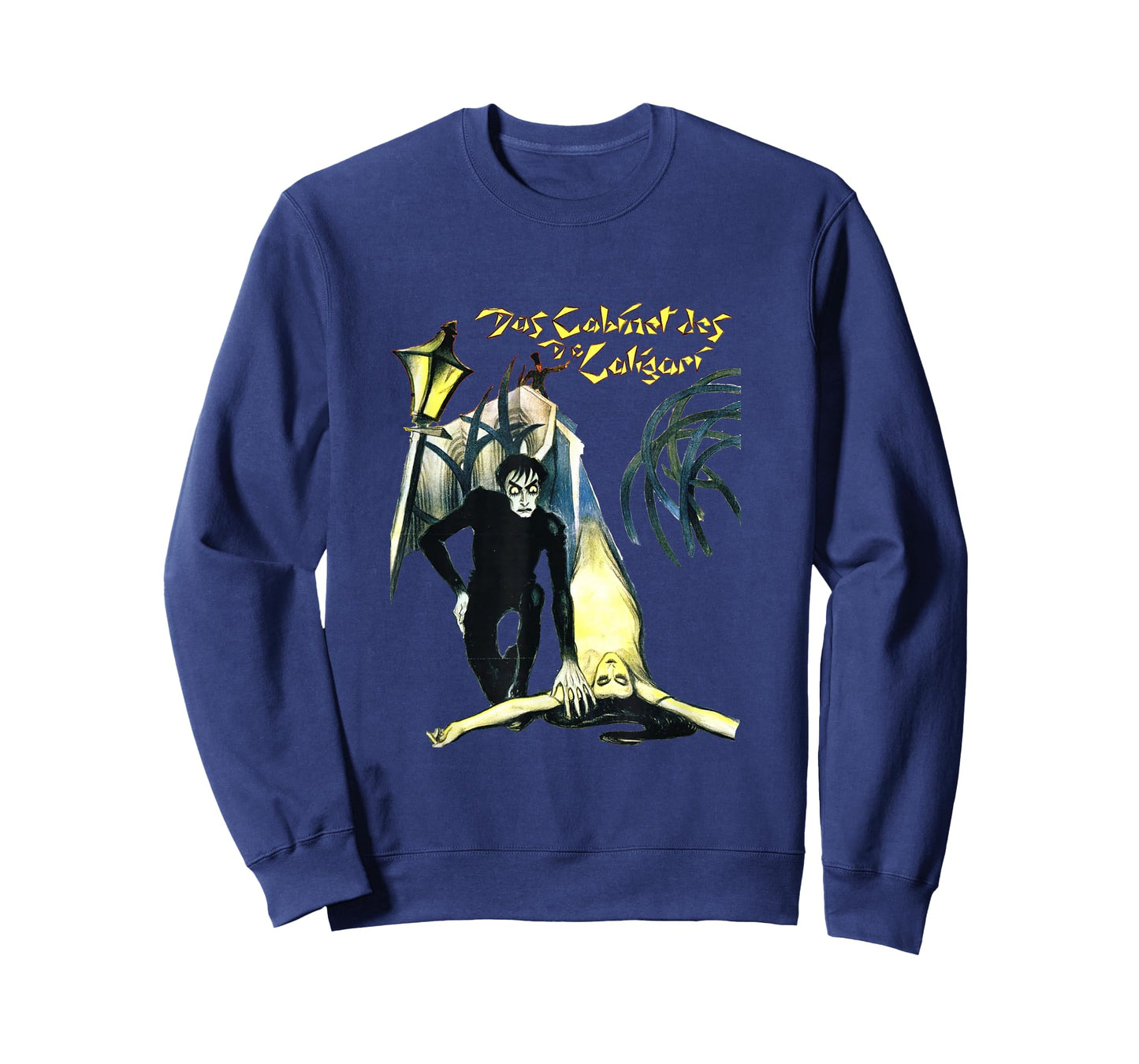 Silent Era German Expressionist Horror Cinema The Cabinet of Dr Caligari T-Shirt, Small, Black