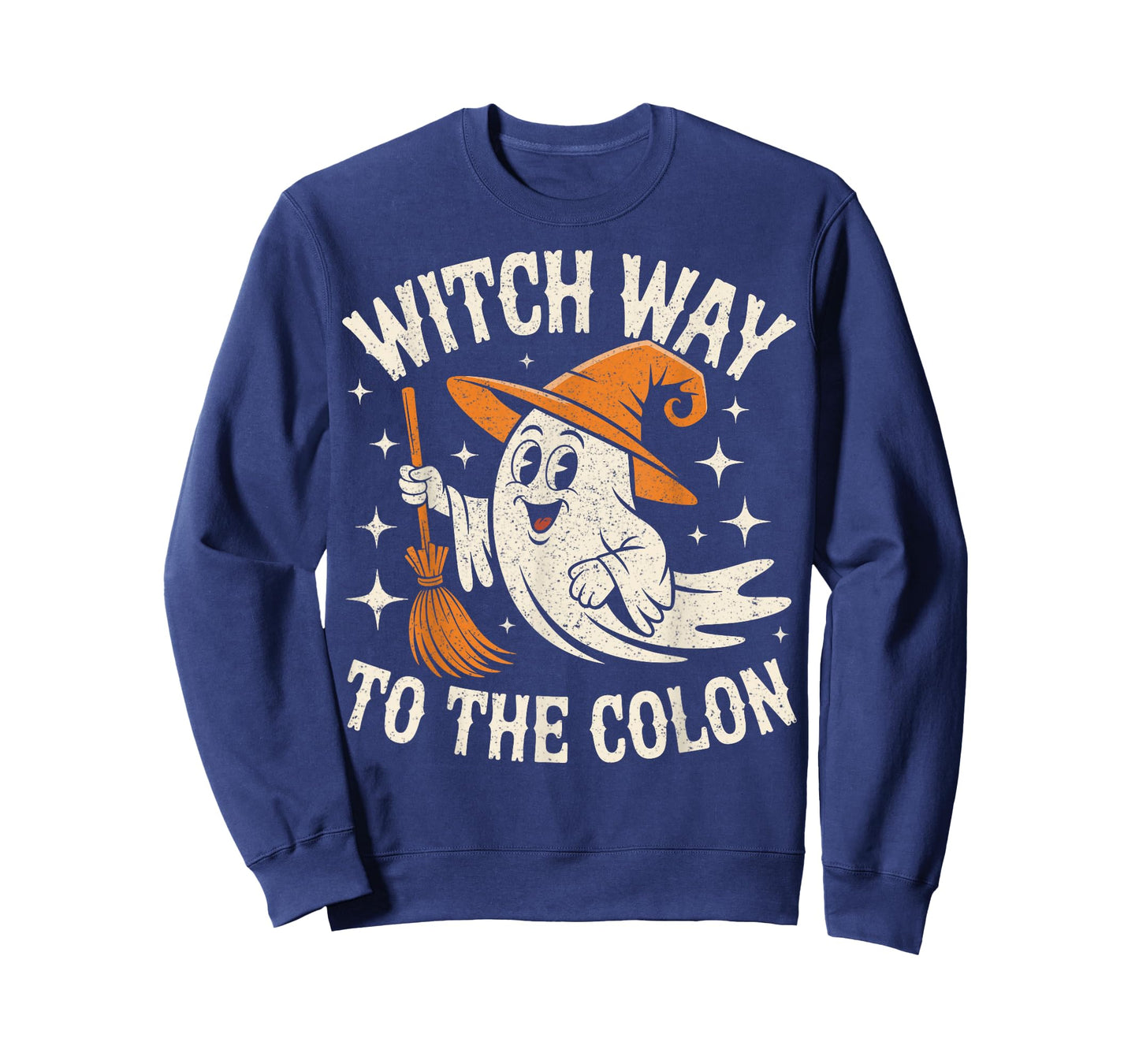 Witch Way To The Colon Cute Ghost Endoscopy Nurse Halloween T-Shirt
