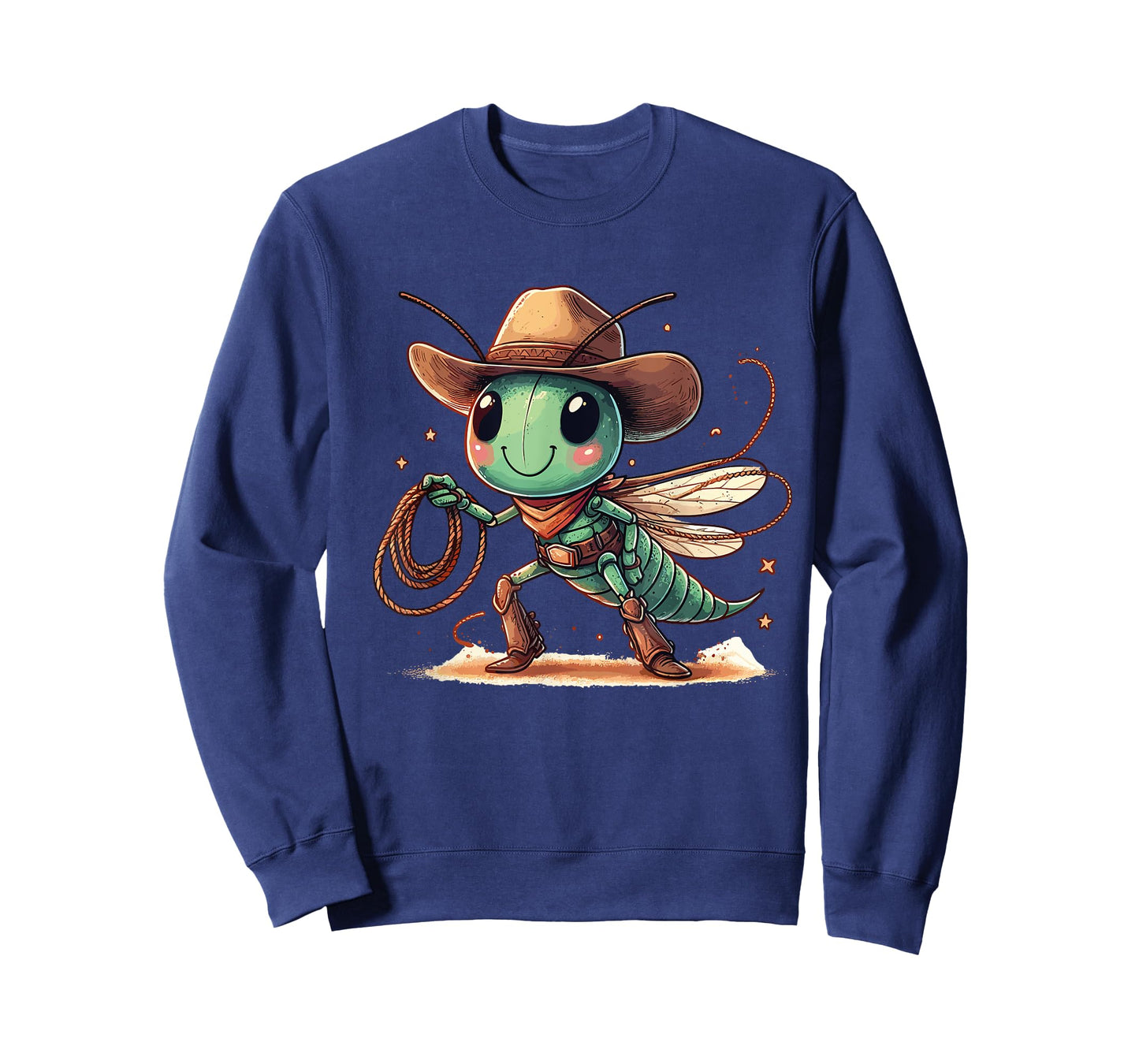 Western Rodeo Cowboy Hat Grasshopper Texas Animals T-Shirt