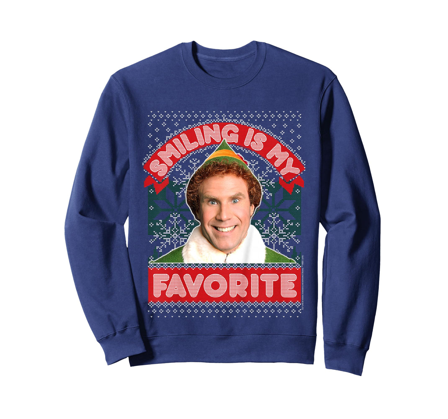 Kids Elf Buddy Smiling is My Favorite Christmas T-Shirt