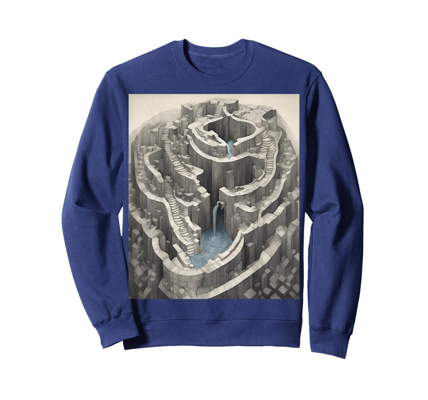 Infinite Waterfall Escher Illusion T-Shirt