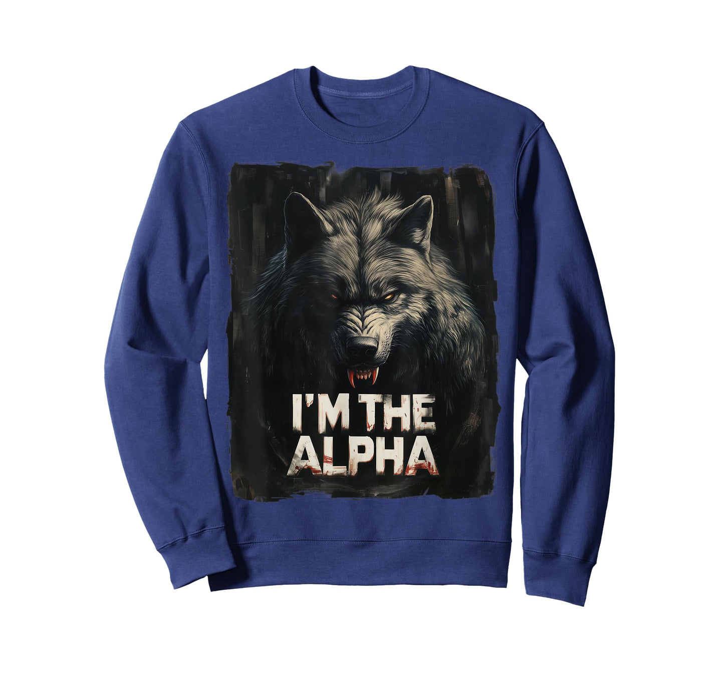 Cool Graphic Tee I'm The Alpha Wolf Trendy T-Shirt