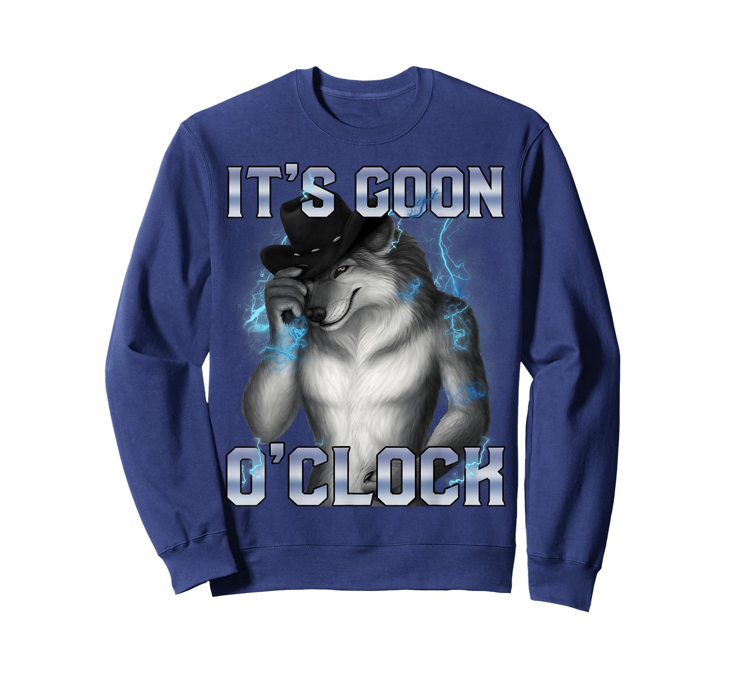 It's Goon O'clock Funny Alpha Wolf Ironic Meme Men T-Shirt